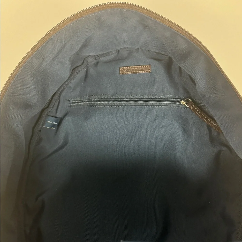 Cole Haan Brown Leather Backpack - Picture 4 of 8
